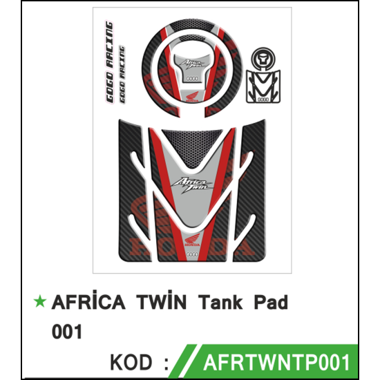 AFRİKA TWİN TANK PAD SET