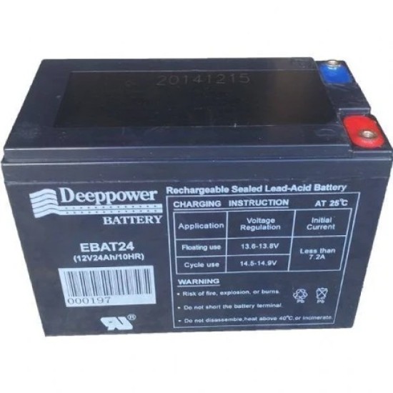 DEEPPOWER YATIK 12V24A ELEKTRİKLİ BİSİKLET AKÜSÜ NAKİT FİYATIDIR KREDİ KARTINA TEK SLİP VEYA HAVALE