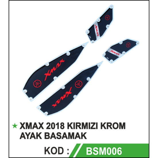 XMAX BASAMAK SETİ 2018 2021 KROM