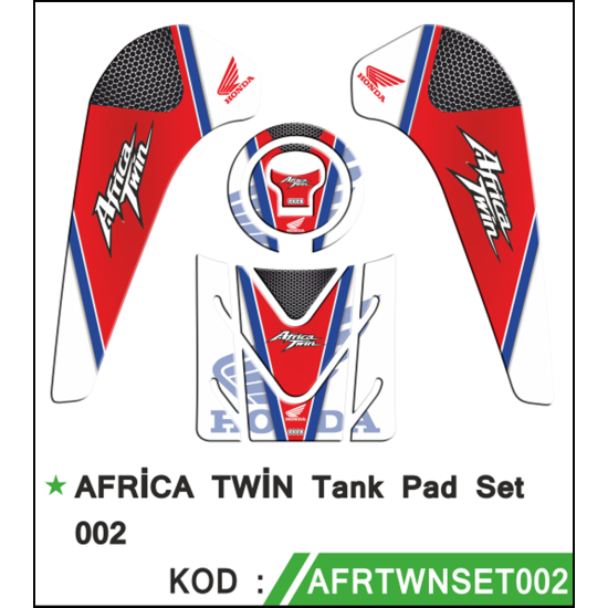 AFRİKA TWİN TANK PAD SET