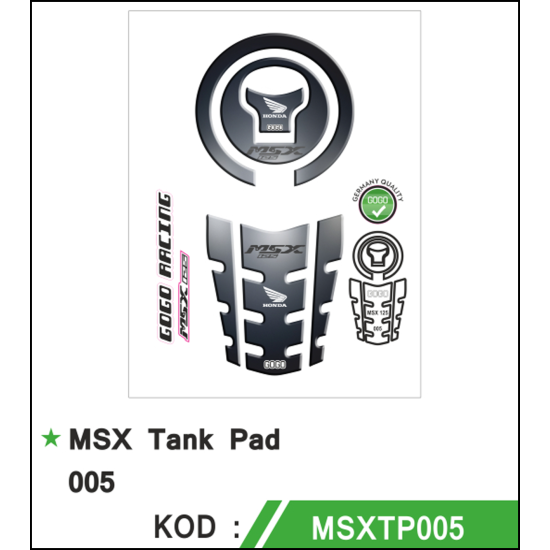 MSX TANK PAD SETİ