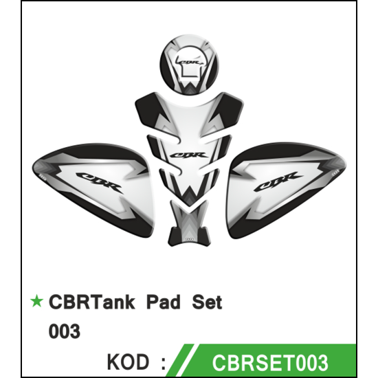 CBR 125 250 TANK PAD SET 