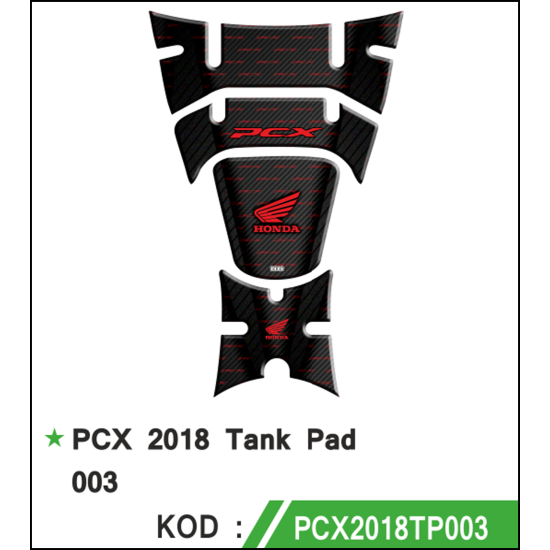 PCX TANK PAD YENİ KASA 4 LÜ SET 2018-2020