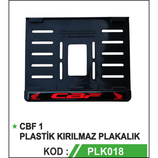 CBF KIRILMAZ PLASTİK PLAKALIK